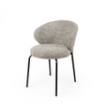 Cadeira Lisbet Taupe / preto