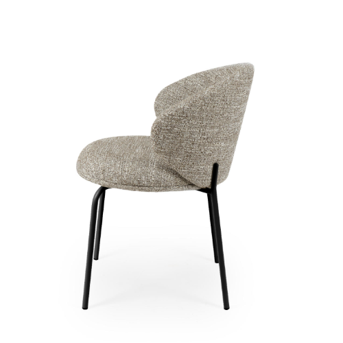 Cadeira Lisbet Taupe / preto
