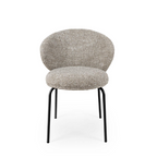 Cadeira Lisbet Taupe / preto