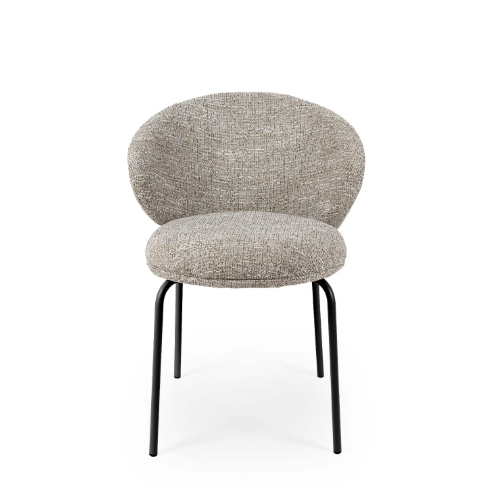 Cadeira Lisbet Taupe / preto