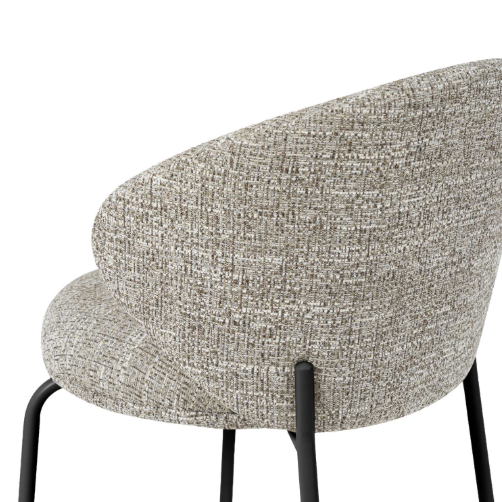 Cadeira Lisbet Taupe / preto