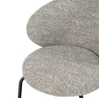 Cadeira Lisbet Taupe / preto