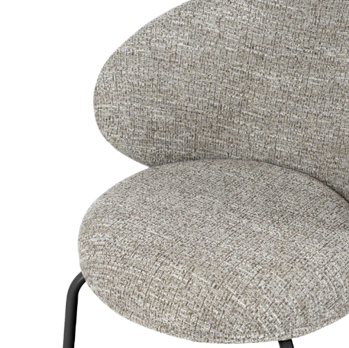 Cadeira Lisbet Taupe / preto