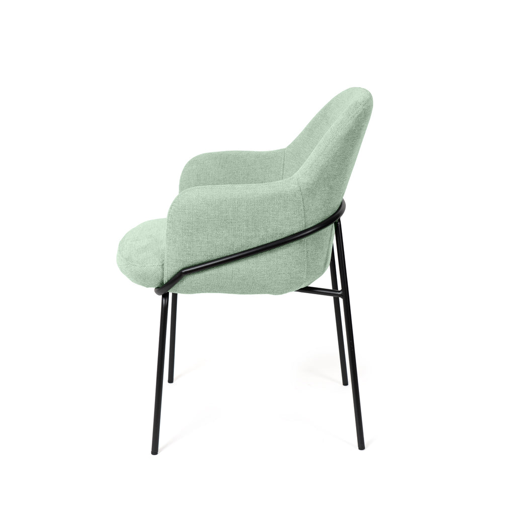Cadeira Abigail menta / Preto