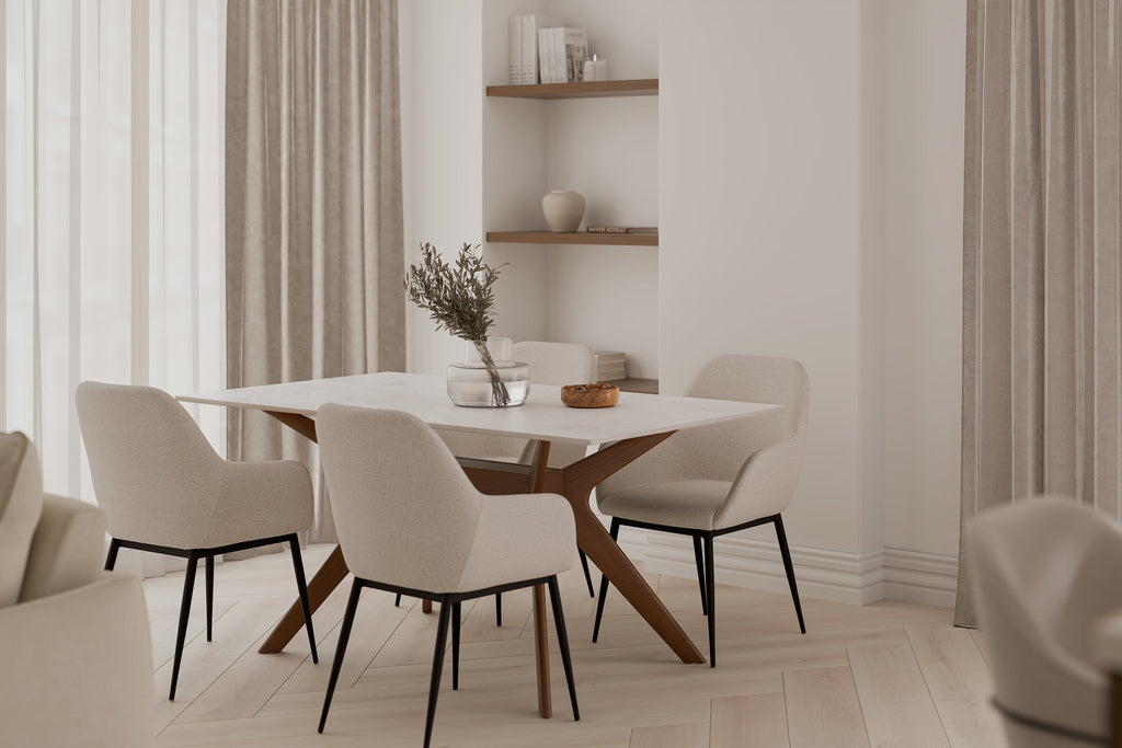 Cadeira Isabella beige / Preto