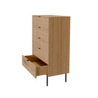 Comoda alta Tulsa carvalho / metal