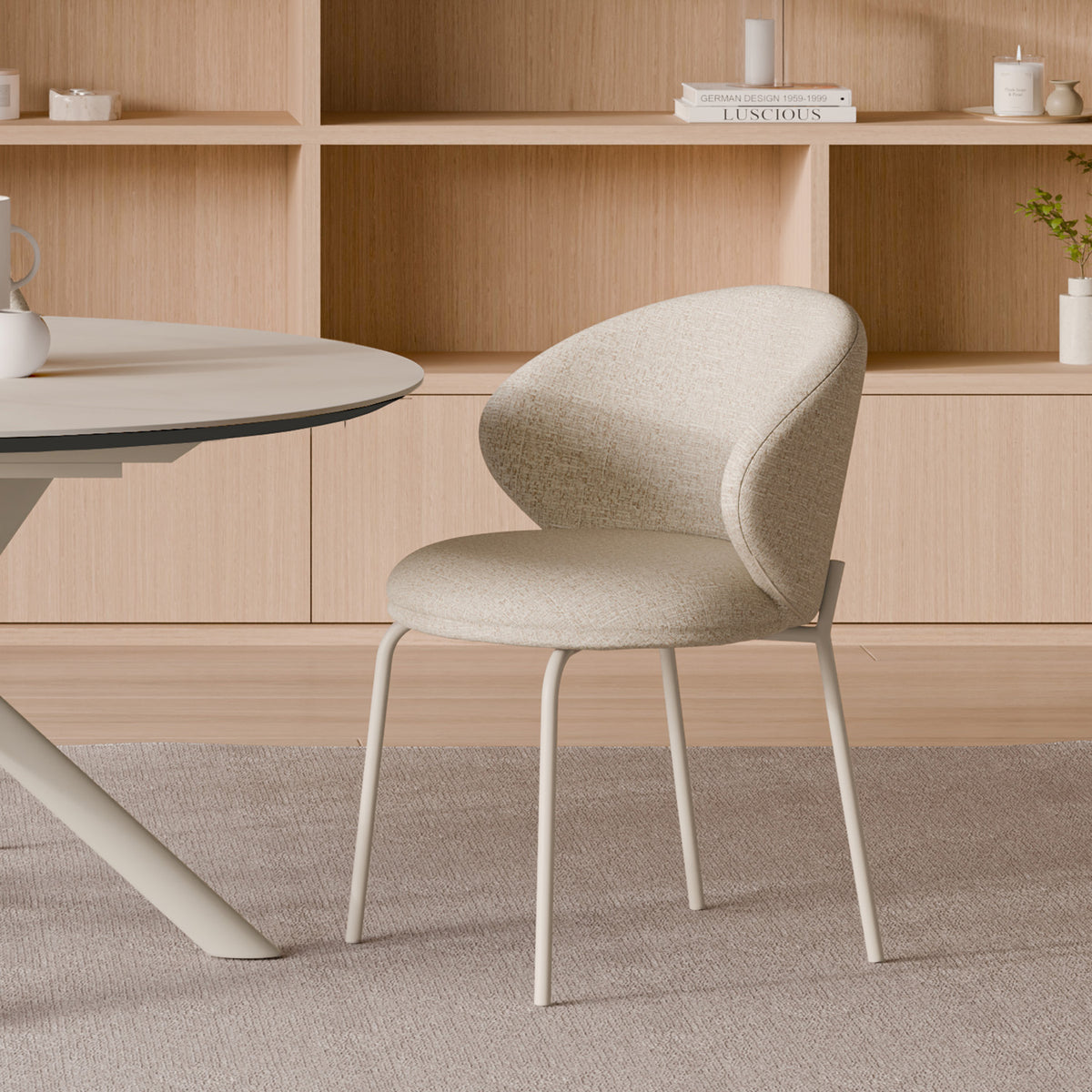 Cadeir Lisbet Beige / Beige