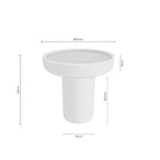 Mesa auxiliar Rodney 50cm branco