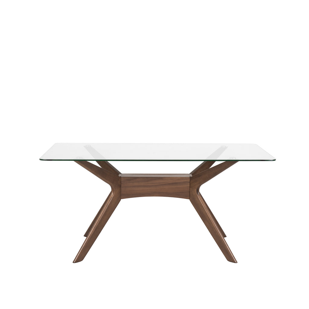 Mesa Della vidro/nogueira