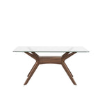 Mesa Della vidro/nogueira