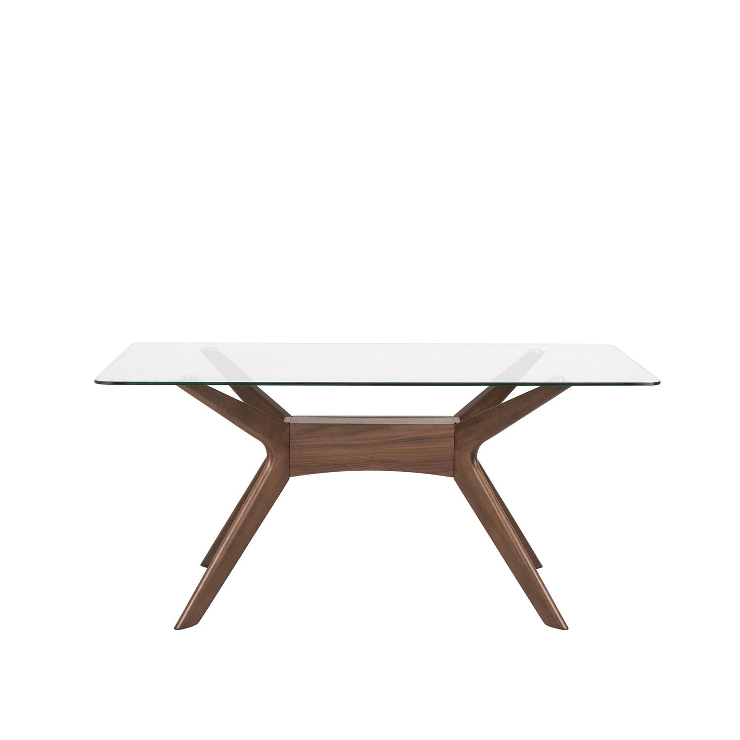 Mesa Della vidro/nogueira