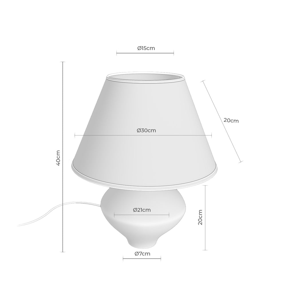 Candeeiro de mesa VISO beige