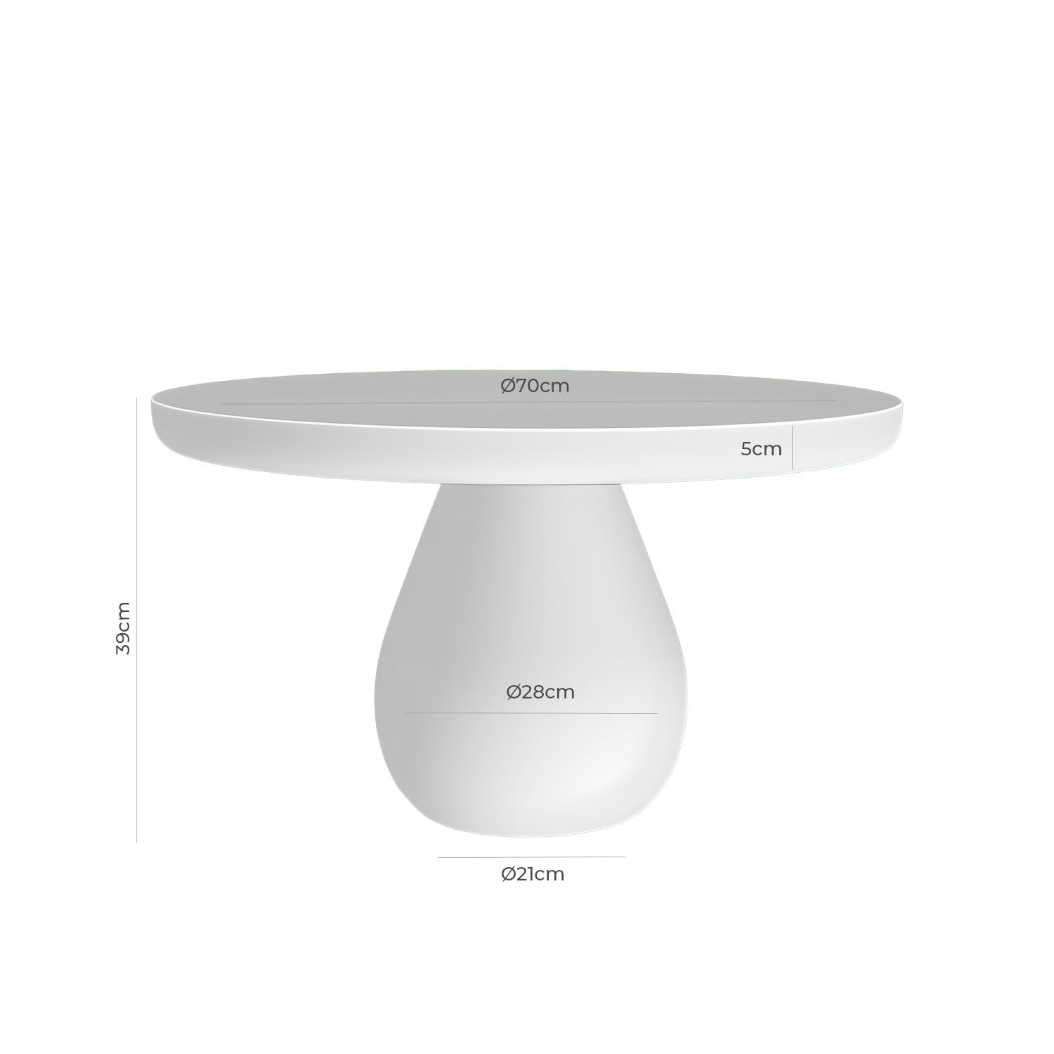 Mesa centro Hardik 70cm