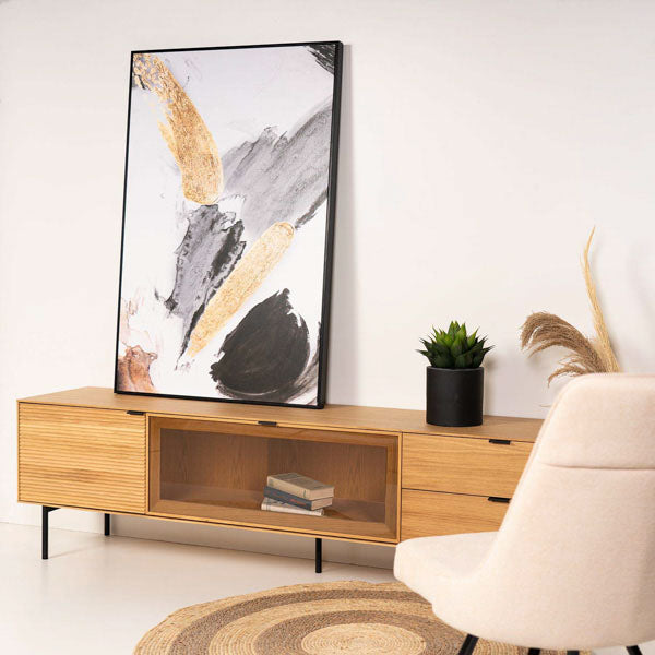 Quadro Pincell 80x120cm preto