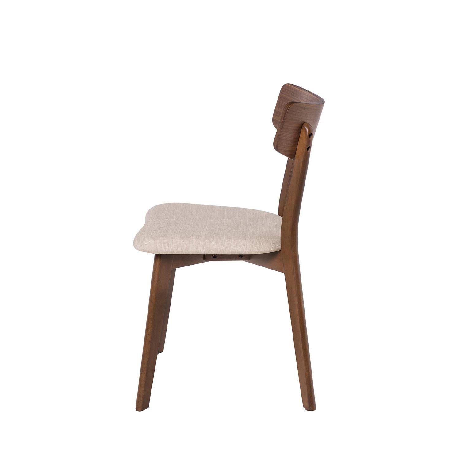 Cadeira Keira Nogueira / Beige