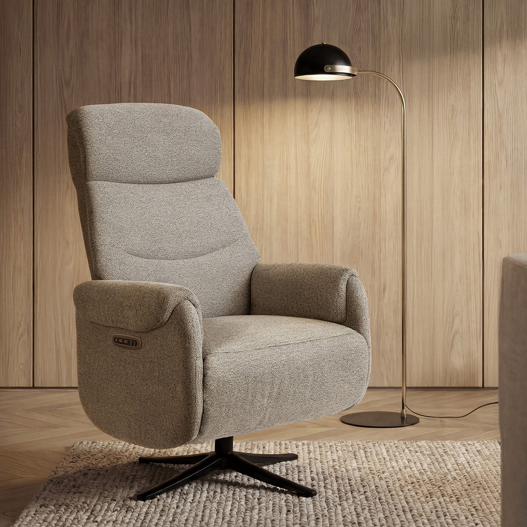 Poltrona Tamiko  relax 2 motores taupe