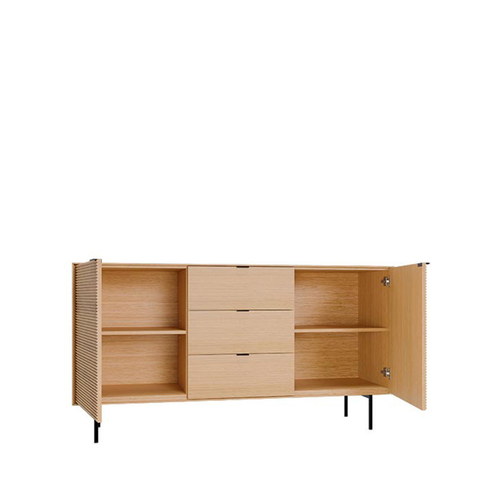Aparador Tulsa 160cm carvalho / metal