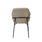 Cadeira abigail taupe / negra