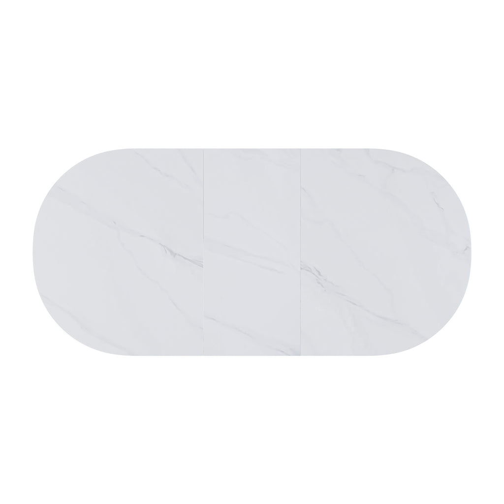 Mesa Velma 140cm branco/ Carvalho