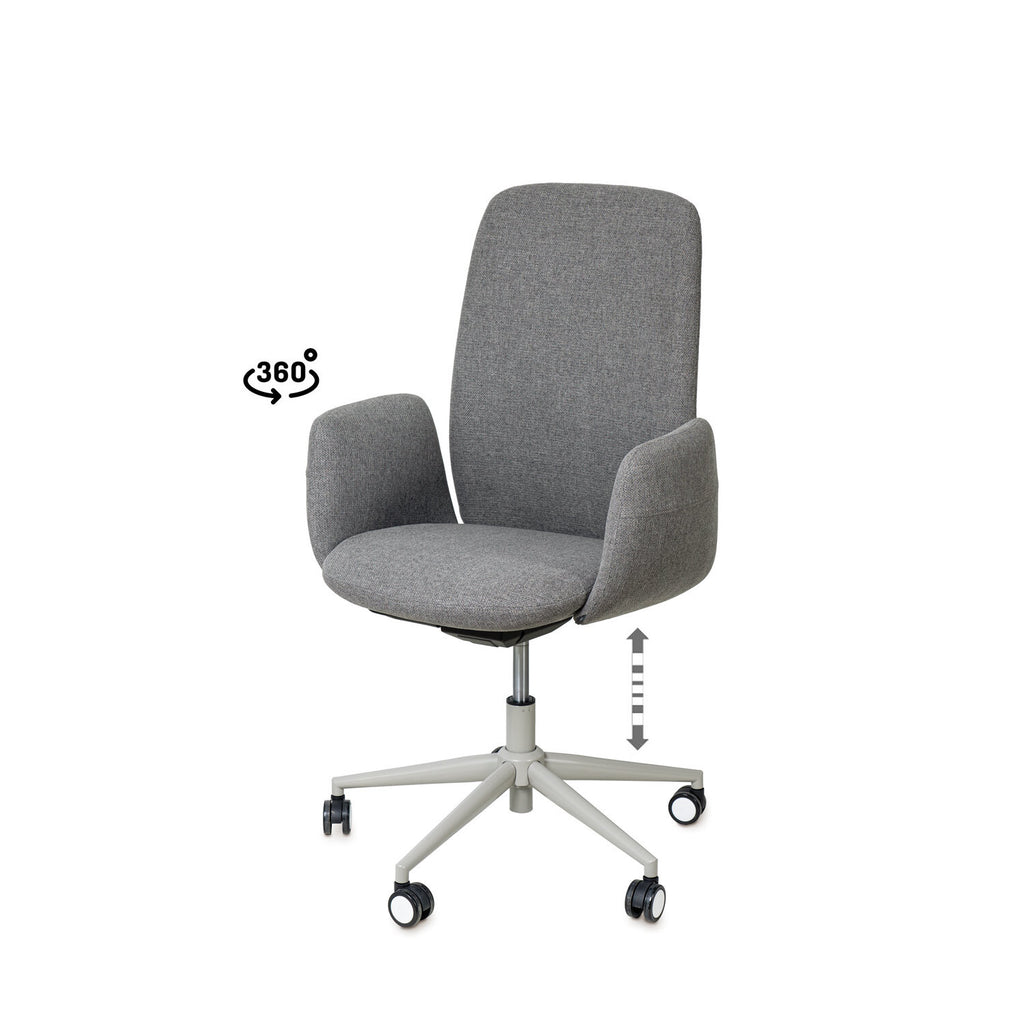 Cadeira de Escritorio British cinza