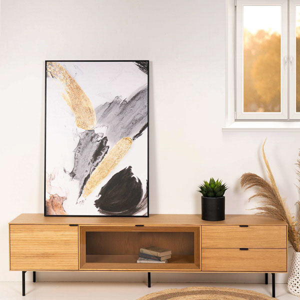 Quadro Pincell 80x120cm preto