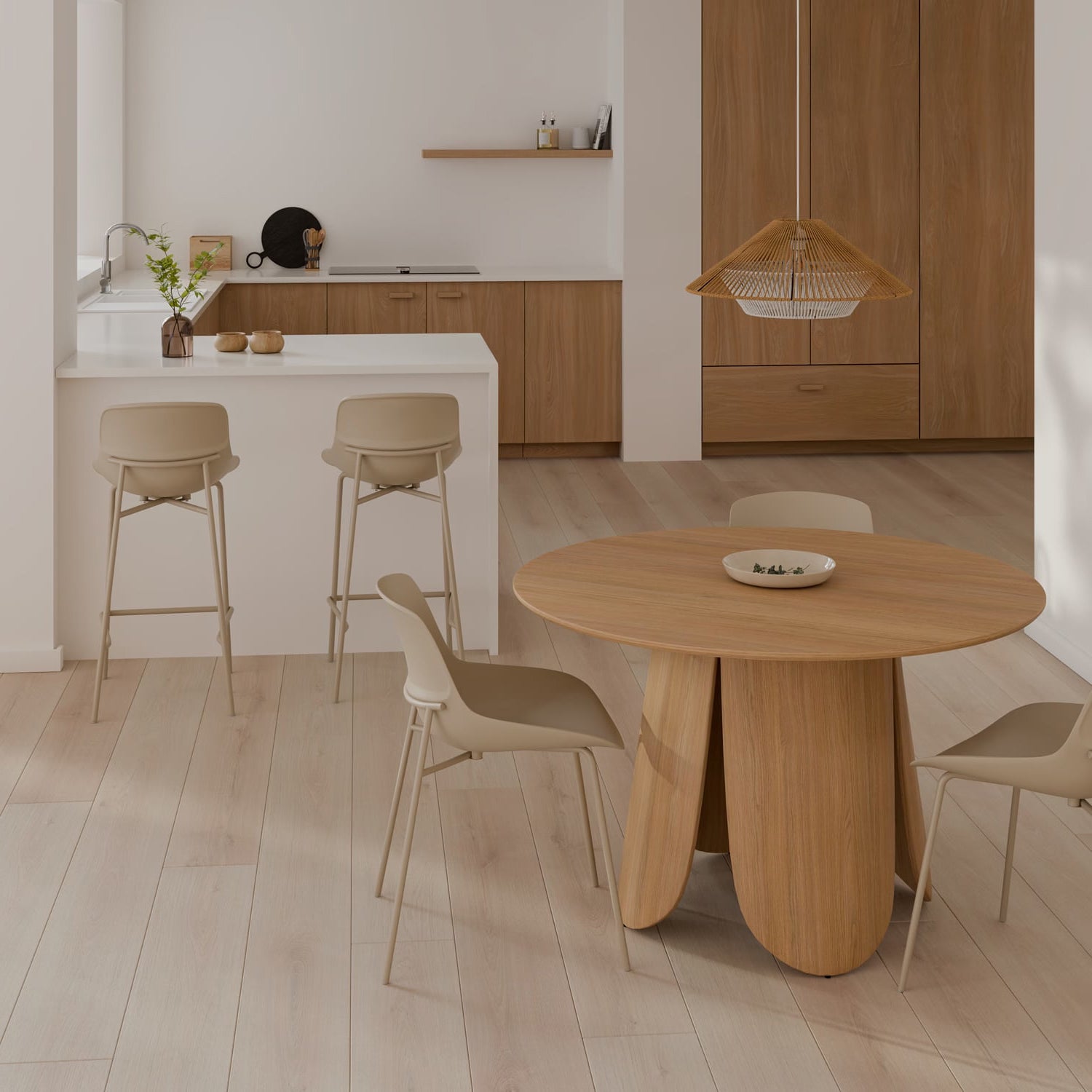 Banco baixo Fabian beige