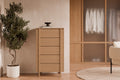Comoda 5 Gavetas PACIFIC Carvalho