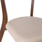 Cadeira Keira Nogueira / Beige