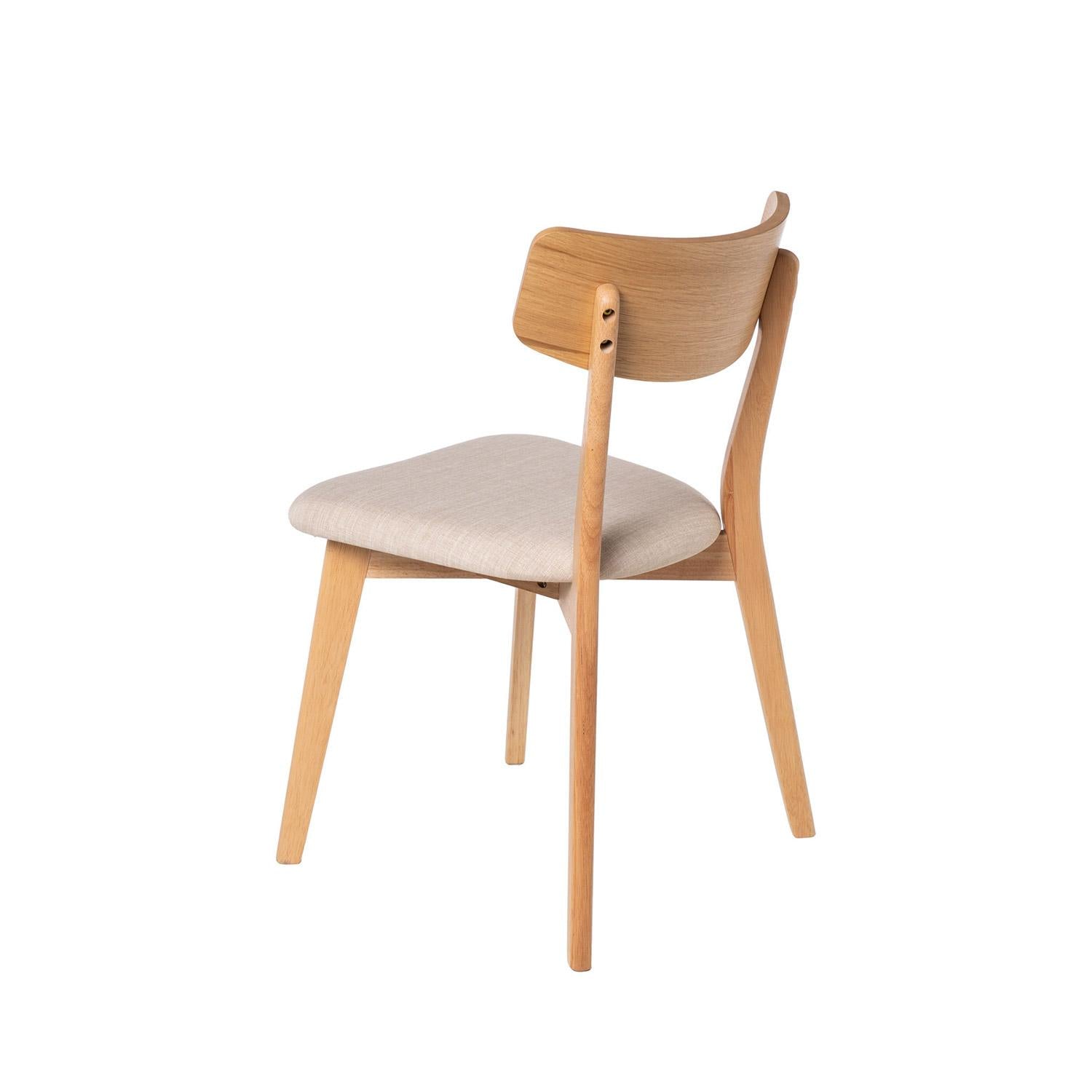 Cadeira Keira Carvalho / beige