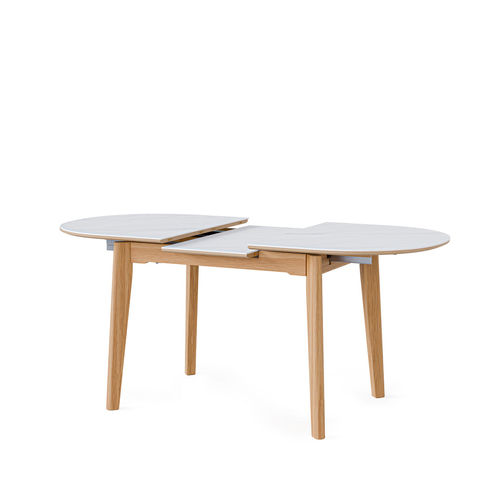 Mesa Velma 140cm branco/ Carvalho