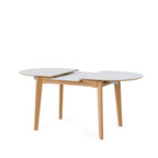 Mesa Velma 140cm branco/ Carvalho