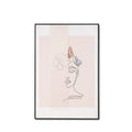 Quadro Woman Butterfly 80x120cm preto