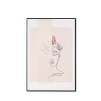 Quadro Woman Butterfly 80x120cm preto