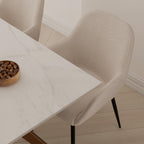 Cadeira Isabella beige / Preto