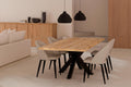 Mesa Grace 140cm natural/preto