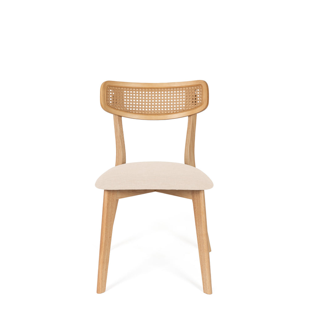 Cadeira shirley carvalho beige