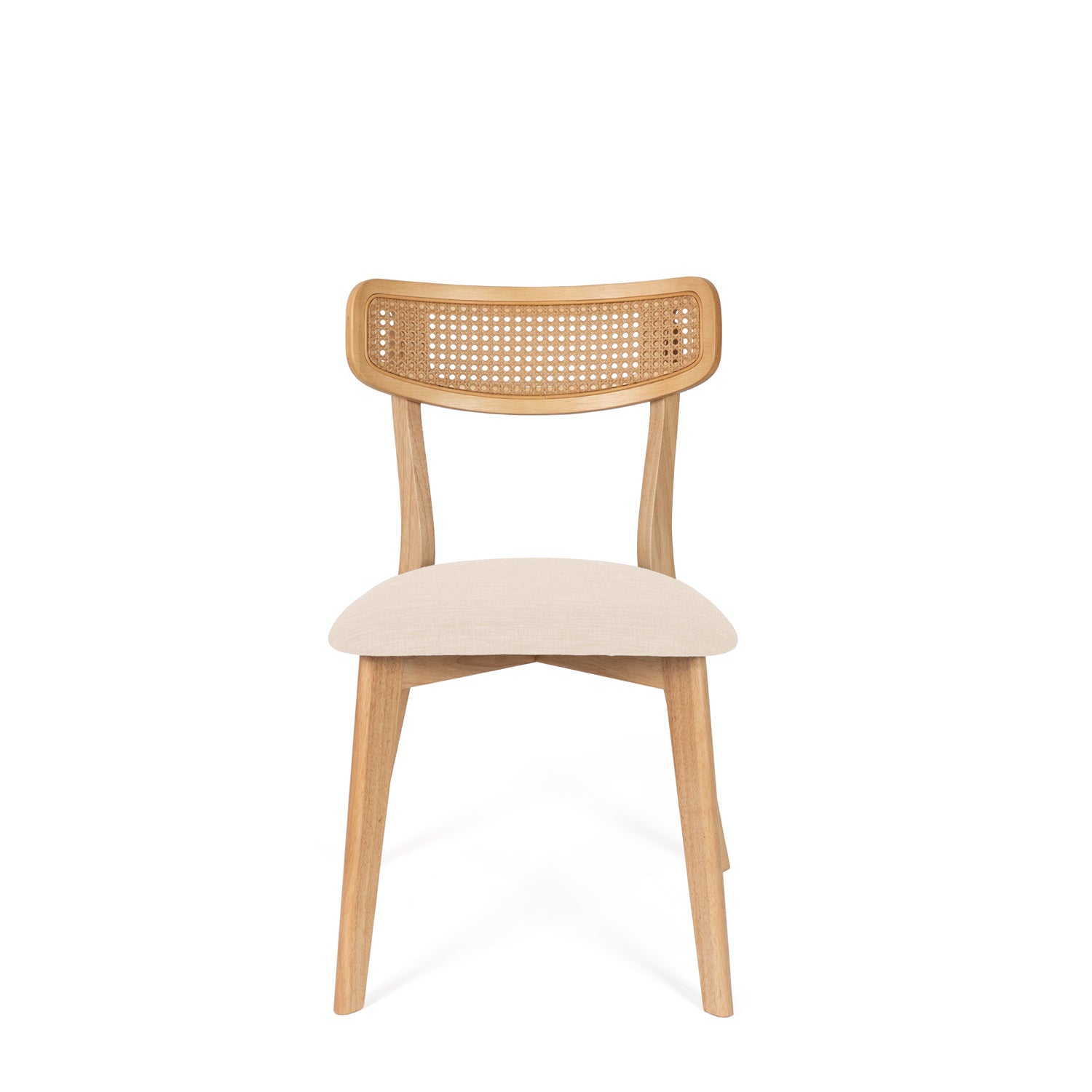 Cadeira shirley carvalho beige