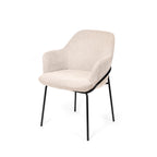 Cadeira abigail bege / Preto