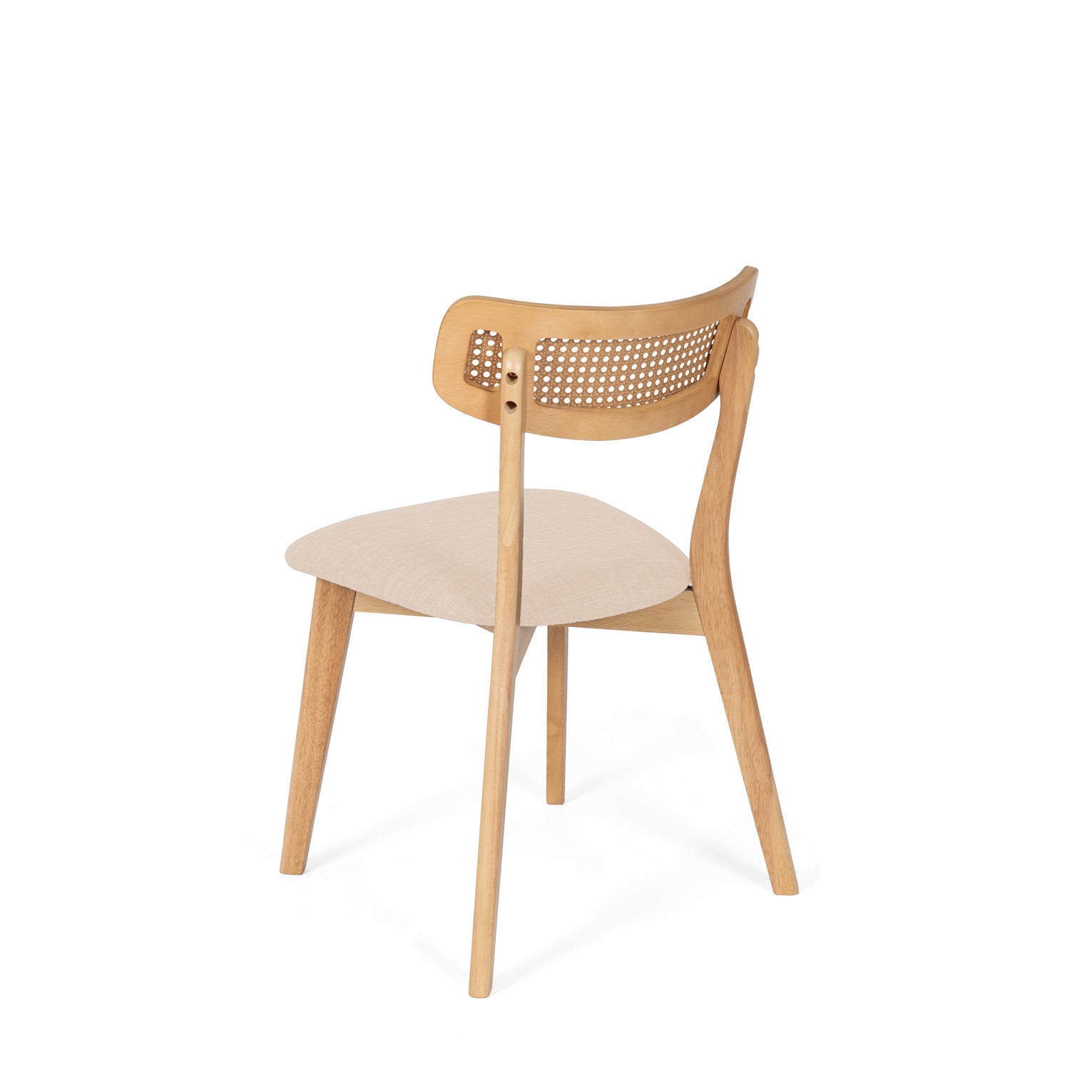 Cadeira shirley carvalho beige