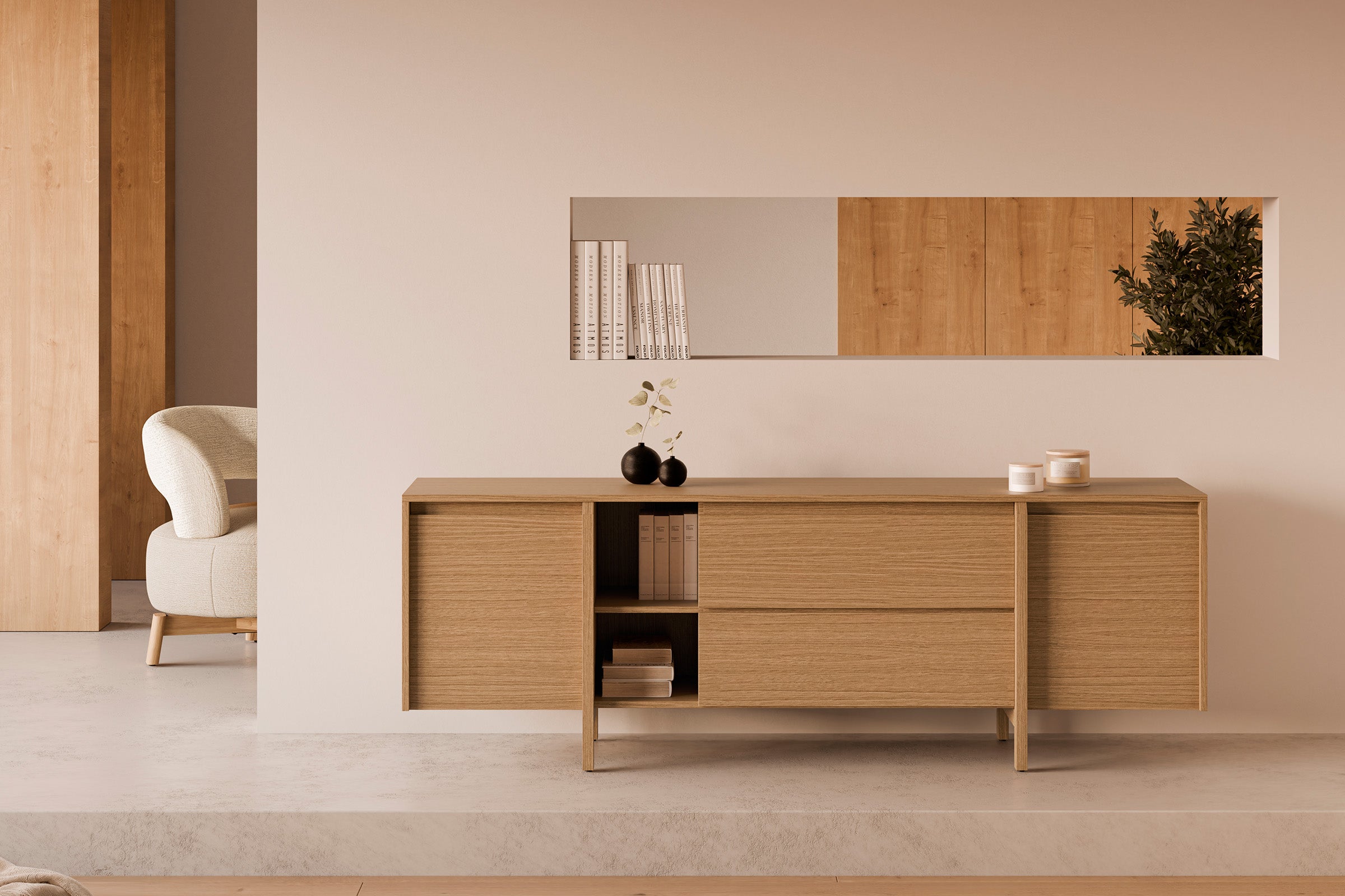 Movel TV 180 Gavetas PACIFIC Carvalho