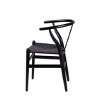 Cadeira Ada Preto / Assento preto