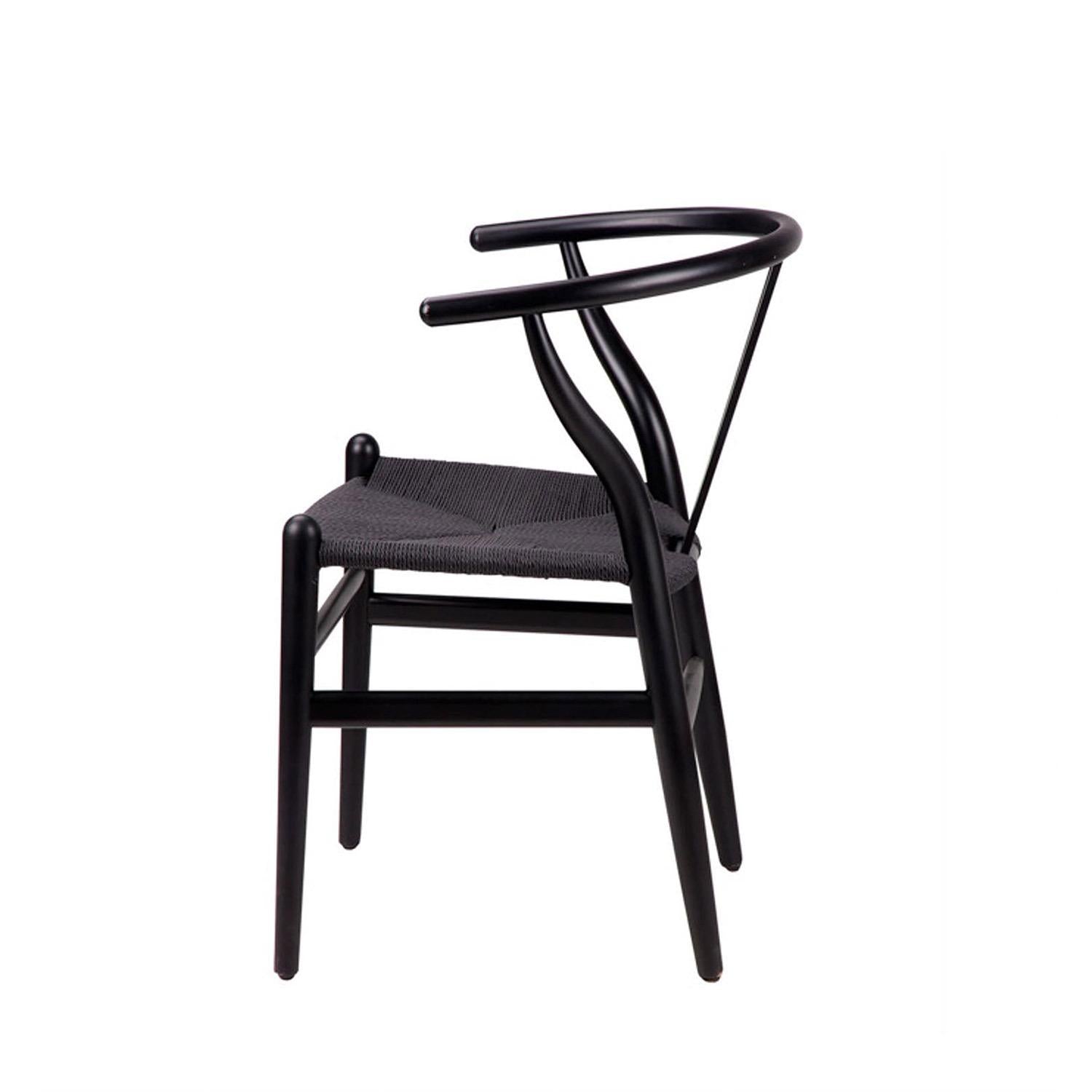 Cadeira Ada Preto / Assento preto