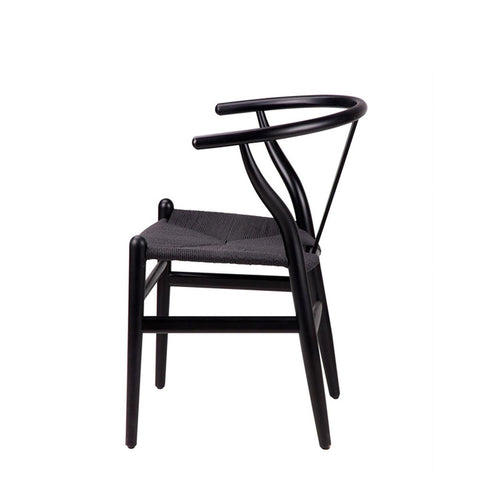Cadeira Ada Preto / Assento preto