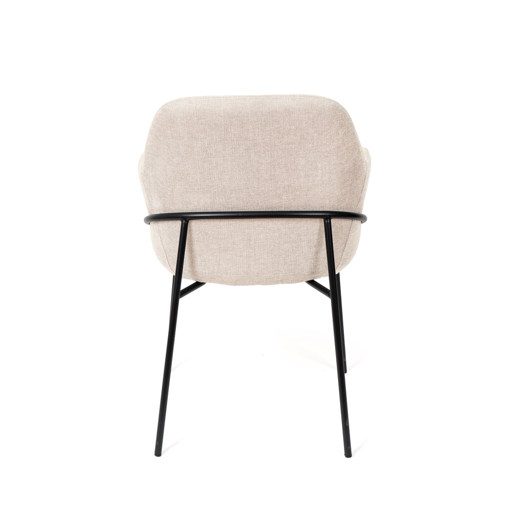 Cadeira abigail bege / Preto