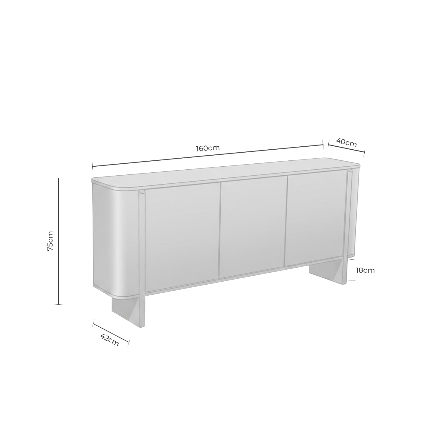 Aparador Sidney 160cm