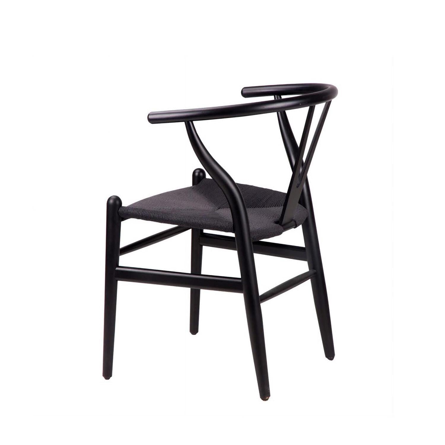Cadeira Ada Preto / Assento preto