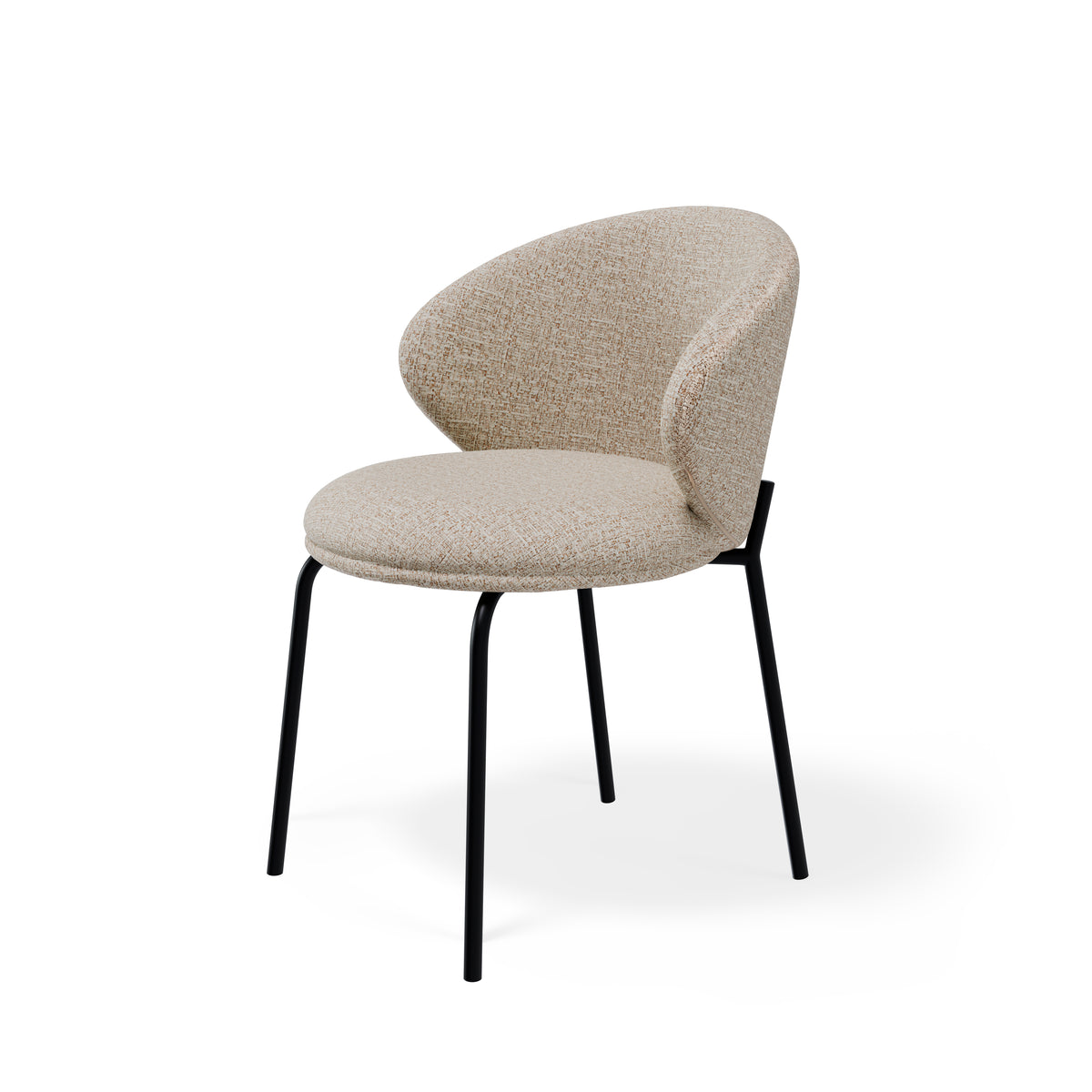 Cadeira Lisbet Beige/Preto