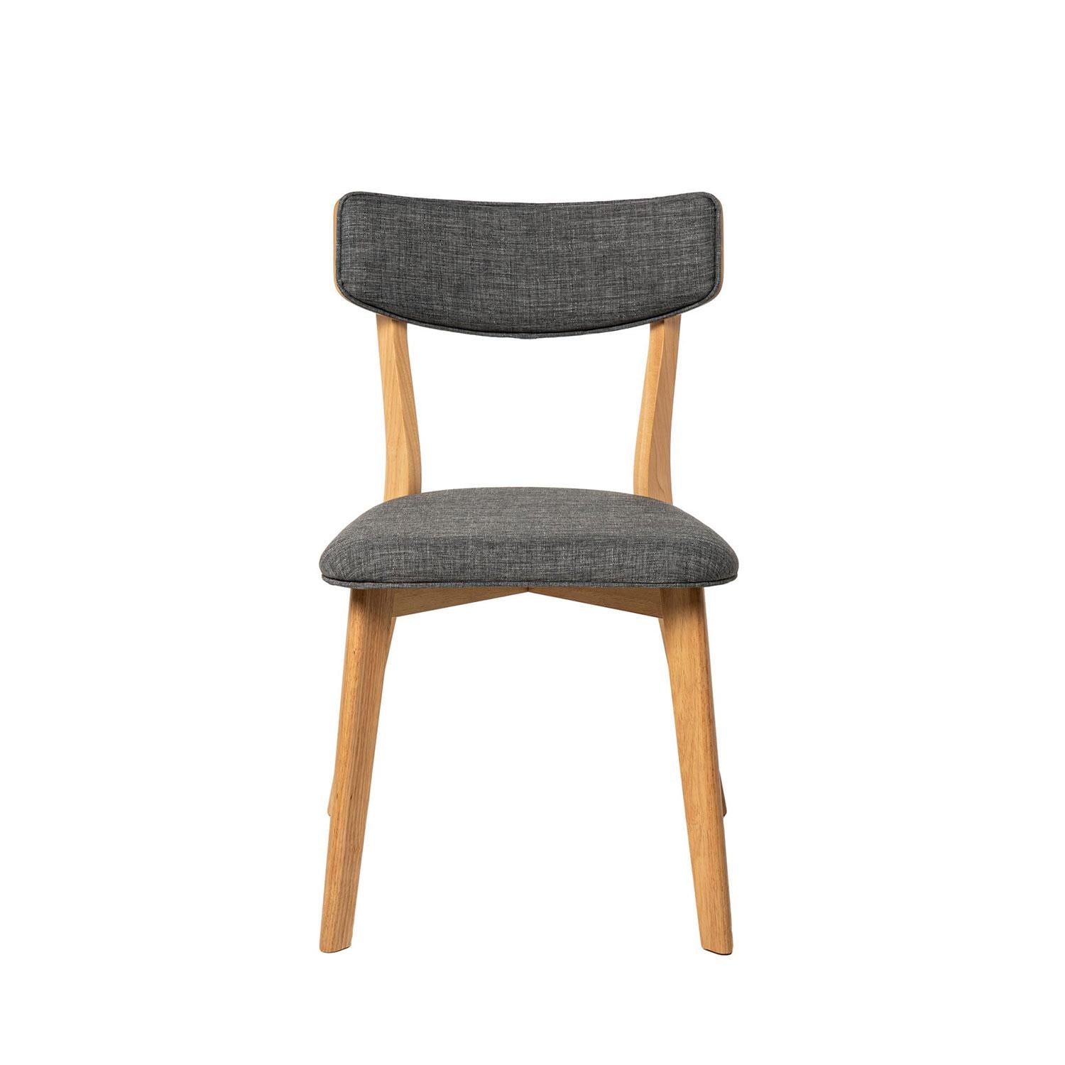 Cadeira SIAN Carvalho / cinza dark