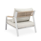 Conjunto Muscat sofá/cadeirões /mesa centro em branco