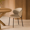 Cadeira Lisbet Beige/Preto